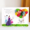 Tablou cu licheni Familie La multi ani