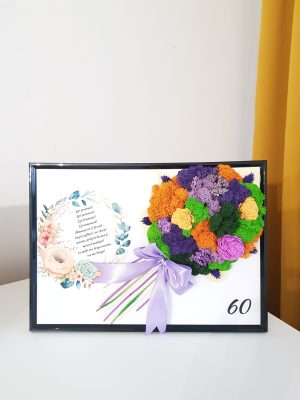 Tablou cu licheni La Multi Ani