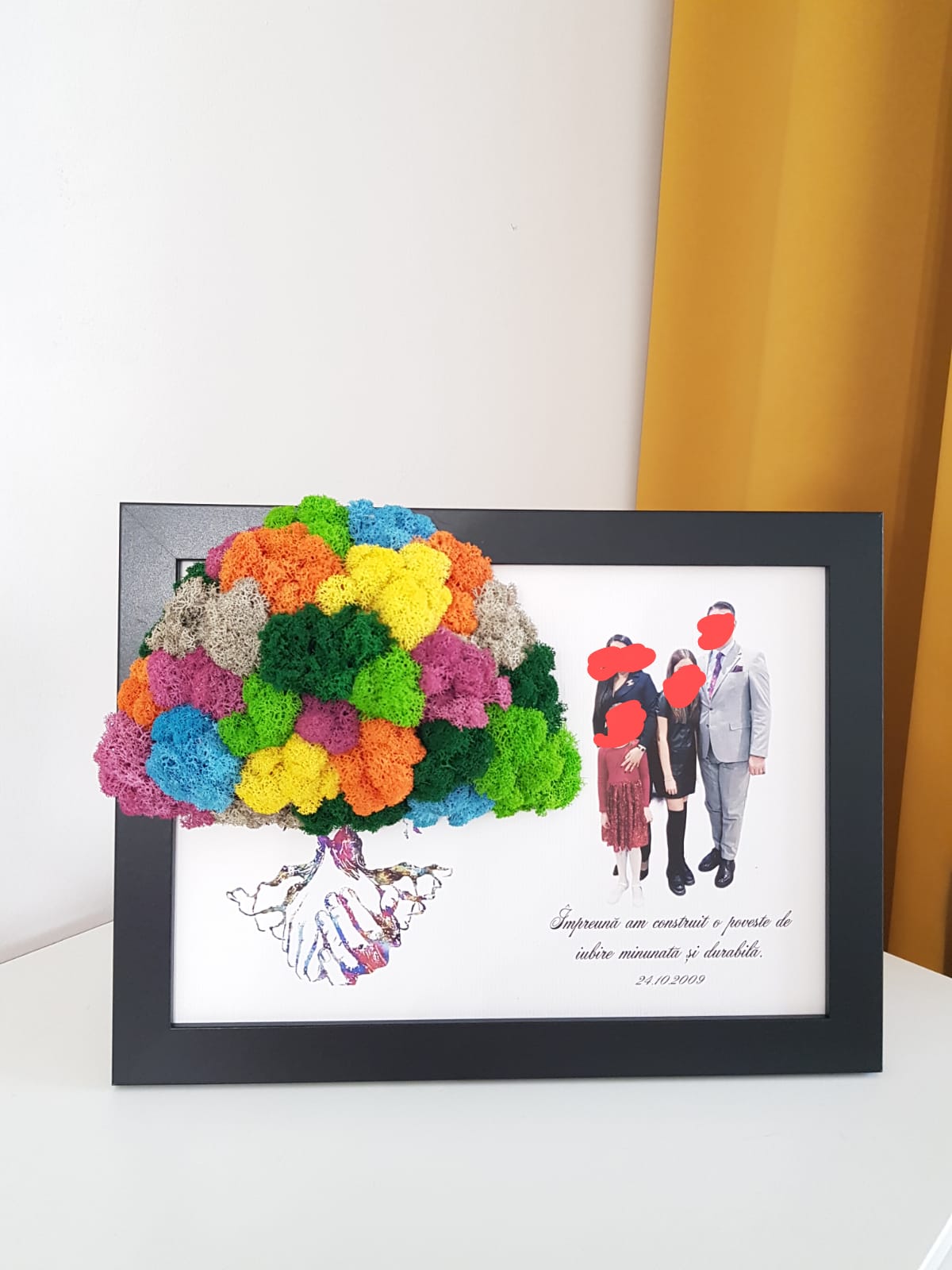 Tablou cu licheni Familie Fotografie