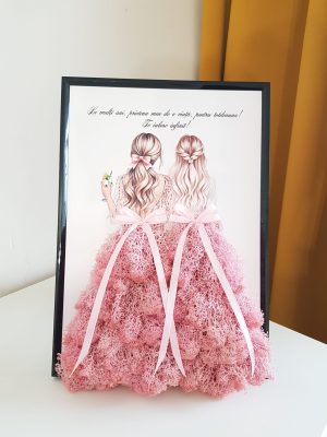 Tablou cu licheni Prietena